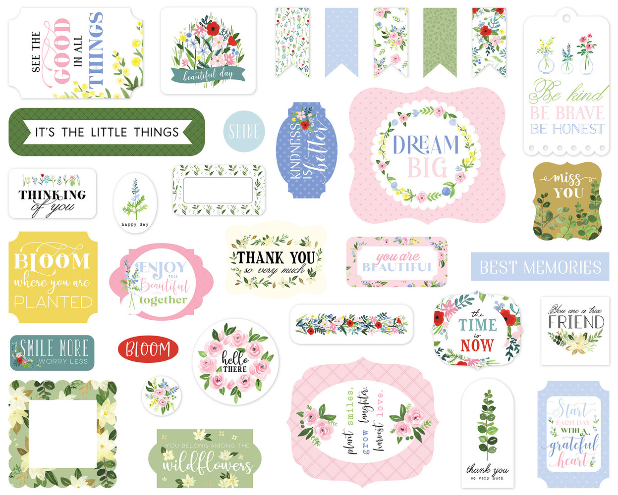 Carta Bella Flora No.4 Ephemera (CBFLN135024) (OUTLET)