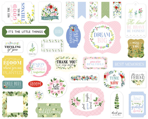 Carta Bella Flora No.4 Ephemera (CBFLN135024) (OUTLET)