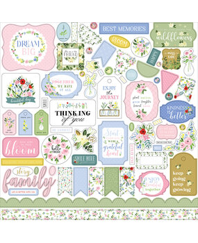 Carta Bella Flora No.4 12x12 Inch Element Sticker (CBFLN135014) (OUTLET)