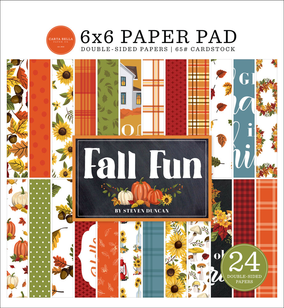 Carta Bella Fall Fun 6x6 Inch Paper Pad (CBFF326023) (OUTLET)