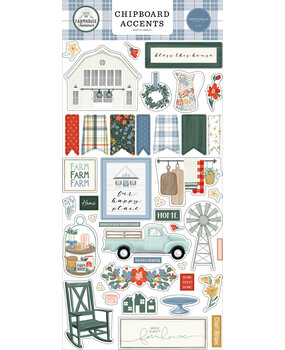 Carta Bella Farmhouse Summer Chipboard Accents (CBFAS150021) (OUTLET)