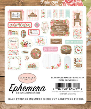 Carta Bella Farmhouse Market Ephemera (CBFAR113024) (OUTLET)