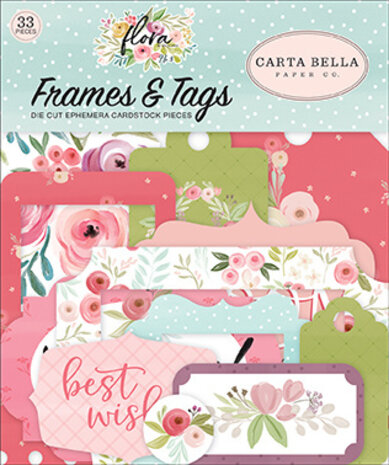 Carta Bella Flora No.3 Frames & Tags (CBF117025) (OUTLET)