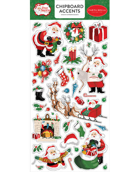 Carta Bella Dear Santa 6x13 Inch Chipboard Accents (CBDE125021) (OUTLET)