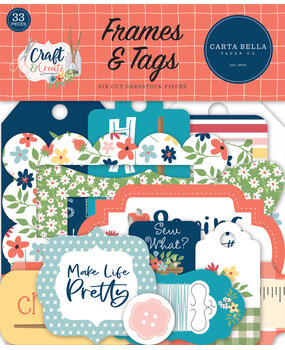 Carta Bella Craft & Create Frames & Tags (CBCR137025) (OUTLET)