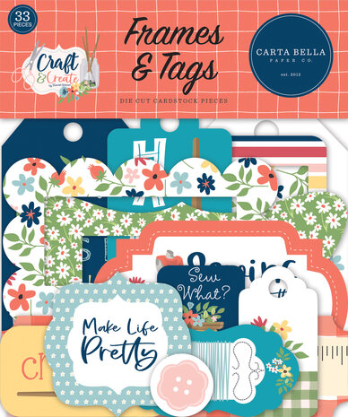 Carta Bella Craft & Create Frames & Tags (CBCR137025) (OUTLET)