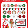Carta Bella Christmas Cheer Adhesive Brads (CBCHR141020) (OUTLET)