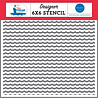 Carta Bella Water Waves Stencil (CBBV161034) (OUTLET)