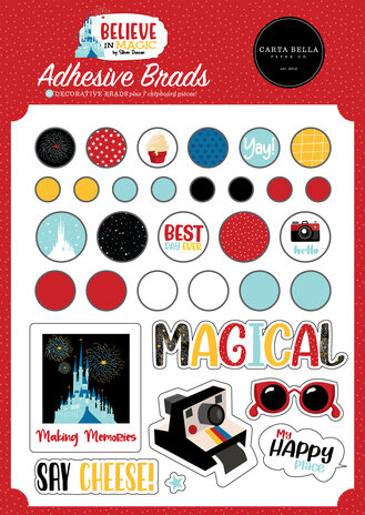 Carta Bella Believe In Magic Adhesive Brads (CBBIM148020) (OUTLET)