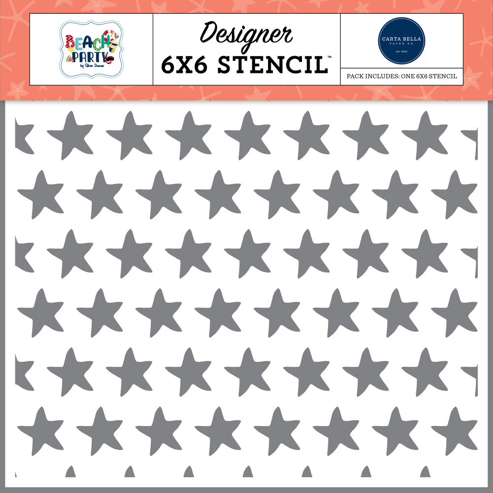 Carta Bella Summer Loving Starfish Stencil (CBBE149034) (OUTLET)