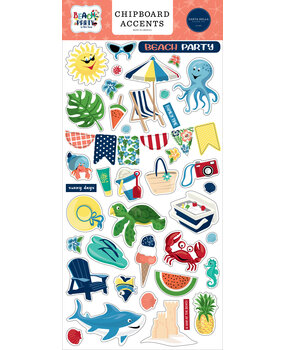 Carta Bella Beach Party Chipboard Accents (CBBE149021) (OUTLET)