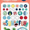 Carta Bella Beach Party Adhesive Brads (CBBE149020) (OUTLET)