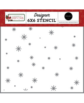 Carta Bella Looks Like Christmas Stencil (CBAWC328033) (OUTLET)