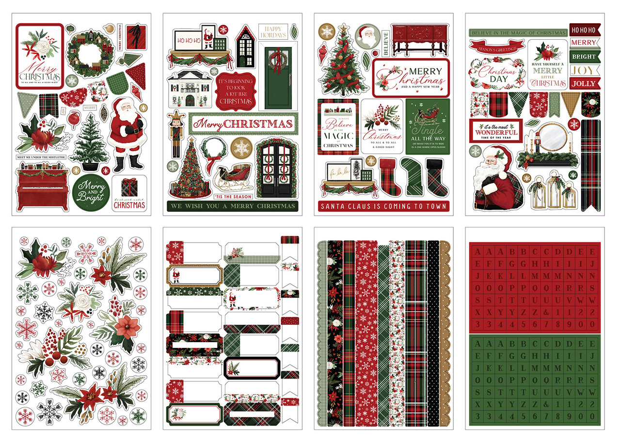 Carta Bella A Wonderful Christmas Sticker Book (CBAWC328029) (OUTLET)