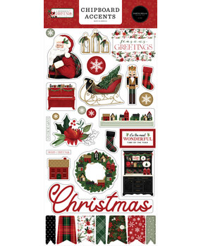 Carta Bella A Wonderful Christmas Chipboard Accents (CBAWC328021) (OUTLET)
