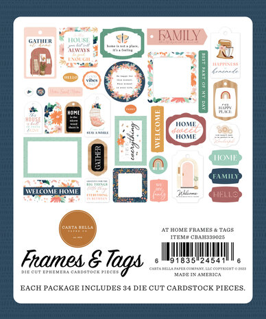 Carta Bella At Home Frames & Tags (CBAH339025) (OUTLET)