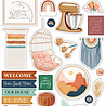 Carta Bella At Home Chipboard Accents (CBAH339021) (OUTLET)