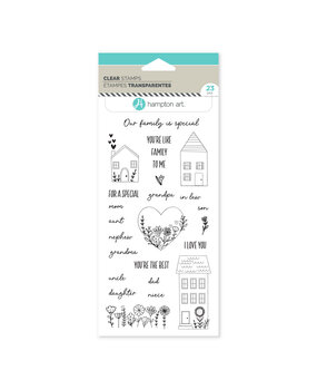 American Crafts Hampton Art Clear Stamps Family (23pcs) (SC1039-HL) (OUTLET)