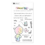 American Crafts Hampton Art Tracey Hey Clear Stamps Monster Madness (17pcs) (SC1031-HL) (OUTLET)