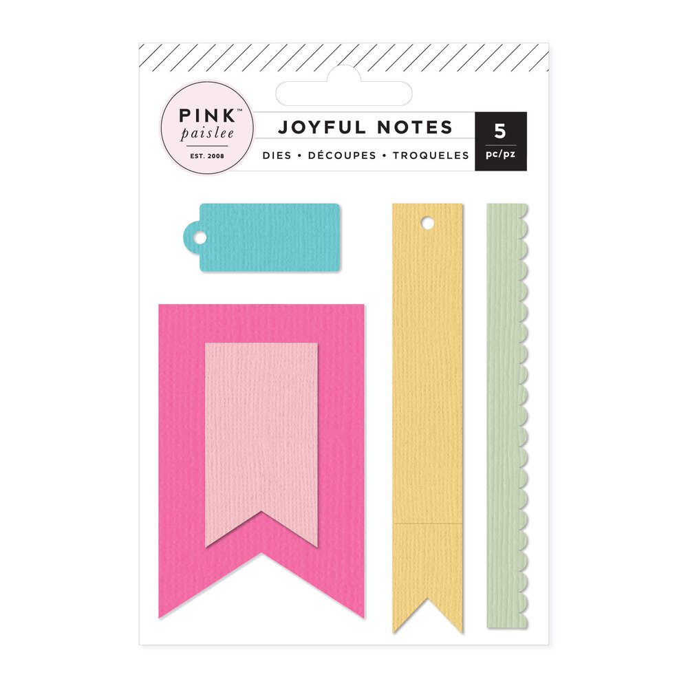 American Crafts Pink Paislee Joyful Notes Dies (34030811) (OUTLET) American Crafts Pink Paislee Joyful Notes Dies (34030811) (OUTLET)