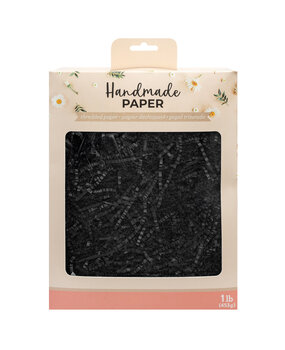 American Crafts Handmade Paper Shredded Paper Black 1lb (34030780) (OUTLET)