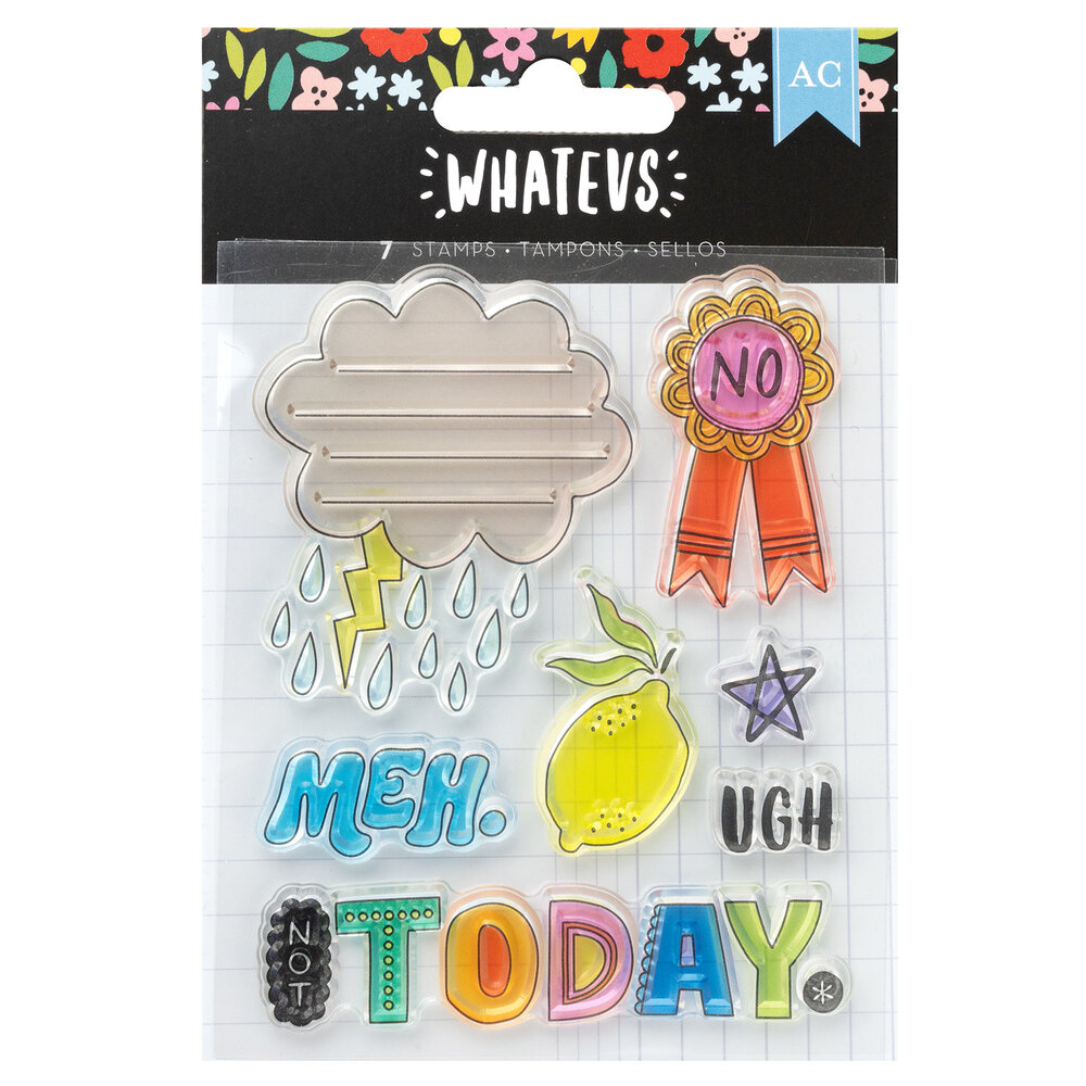 American Crafts Whatevs Stamps Acrylic (7pcs) (34030596) (OUTLET) American Crafts Whatevs Stamps Acrylic (7pcs) (34030596) (OUTLET)