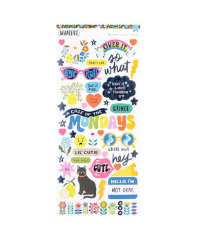 American Crafts Whatevs Stickers Icons (89pcs) (34030588) (OUTLET)