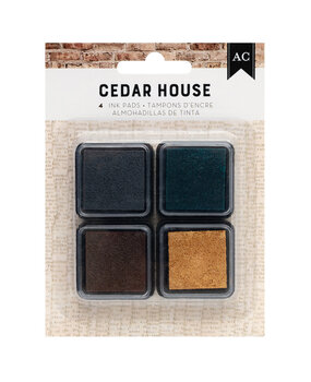 American Crafts Cedar House Ink Pads (4pcs) (34030349) (OUTLET)