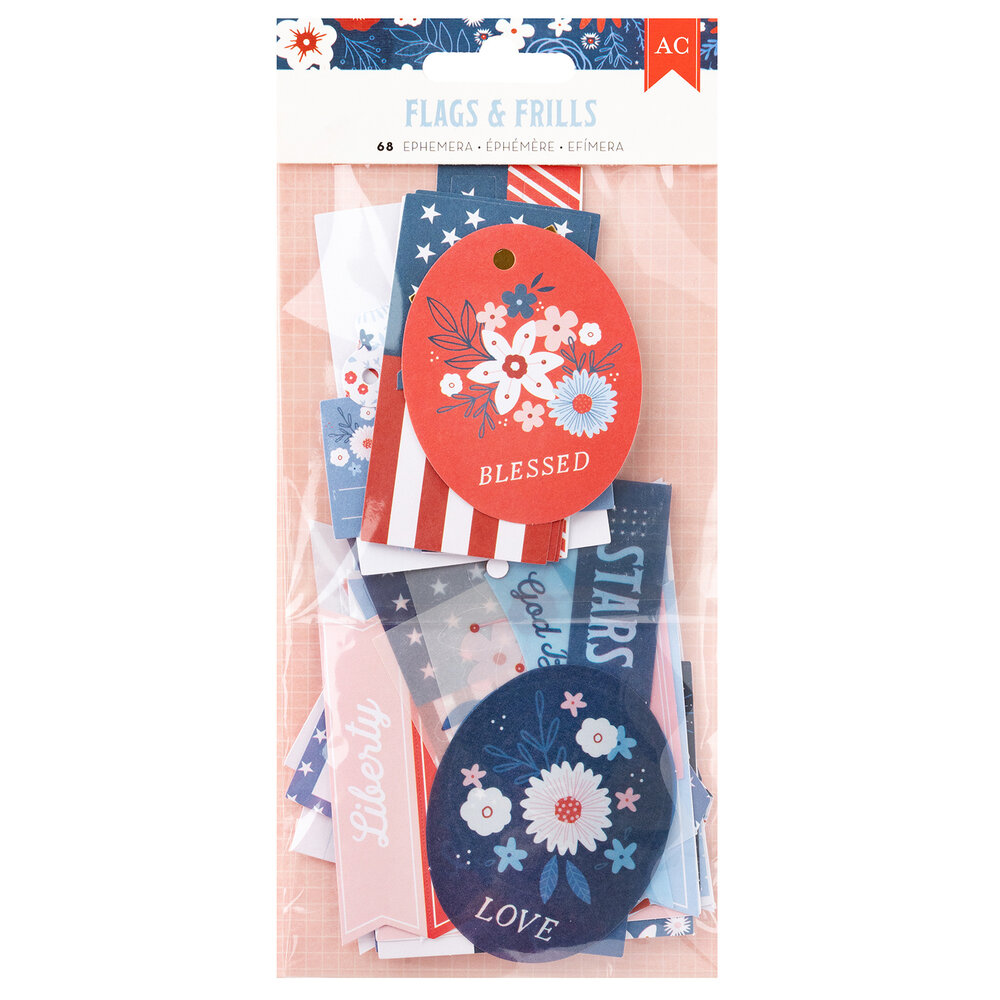 American Crafts Flags and Frills Ephemera Journaling (34030321) (OUTLET)
