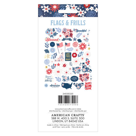 American Crafts Flags and Frills Ephemera Icons (34030320) (OUTLET)