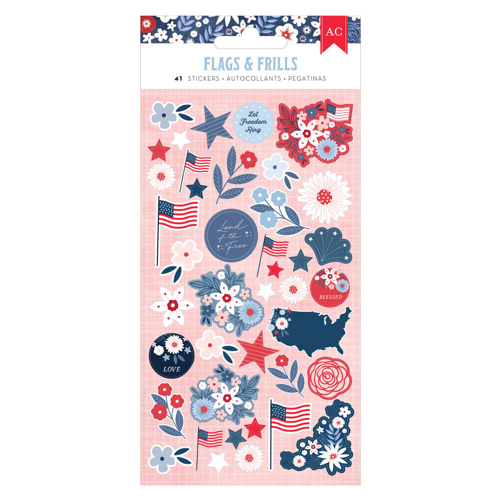 American Crafts Flags and Frills Sticker Puffy Icons (34030317) (OUTLET) American Crafts Flags and Frills Sticker Puffy Icons (34030317) (OUTLET)