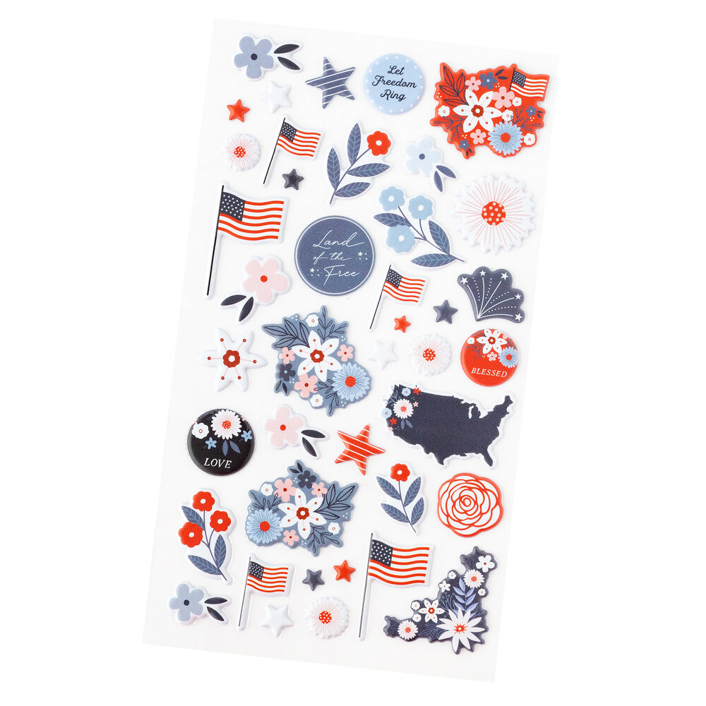 American Crafts Flags and Frills Sticker Puffy Icons (34030317) (OUTLET) American Crafts Flags and Frills Sticker Puffy Icons (34030317) (OUTLET)