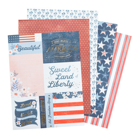 American Crafts Flags and Frills 6x8 Inch Paper Pad (34030312) (OUTLET)