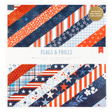 American Crafts Flags and Frills 12x12 Inch Paper Pad (34030311) (OUTLET)