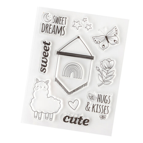 American Crafts Hello Little Girl Clear Stamps (11pcs) (34030050) (OUTLET) American Crafts Hello Little Girl Clear Stamps (11pcs) (34030050) (OUTLET)