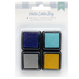 American Crafts Hello Little Boy Ink Pads (4pcs) (34030025) (OUTLET)