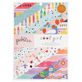 American Crafts Pebbles Cool Girl 6x8 Inch Paper Pad Gold Foil (36 Sheets) (34027662) (OUTLET)