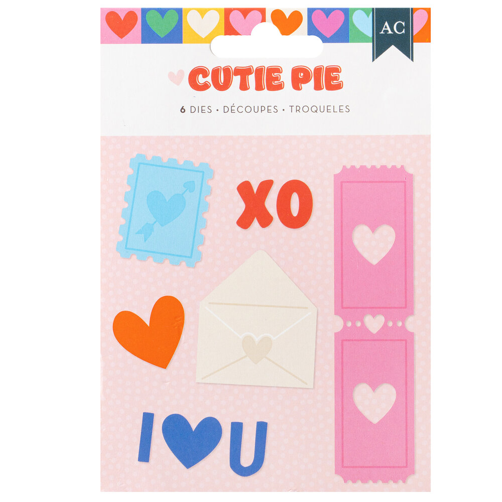American Crafts Cutie Pie Dies (6pcs) (34027441) (OUTLET)