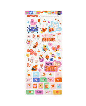 American Crafts Cutie Pie Stickers (89pcs) (34027437) (OUTLET)