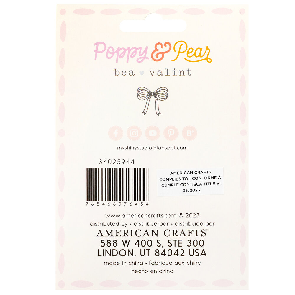 American Crafts Bea Valint Poppy and Pear Clothespins Flower (6pcs) (34025944) (OUTLET) American Crafts Bea Valint Poppy and Pear Clothespins Flower (6pcs) (34025944) (OUTLET)