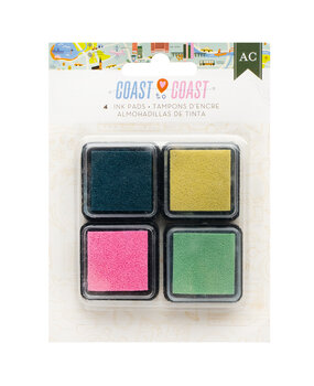 American Crafts Coast-to-Coast Ink Pads (4pcs) (34025941) (OUTLET)