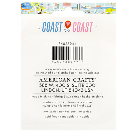 American Crafts Coast-to-Coast Ink Pads (4pcs) (34025941) (OUTLET)