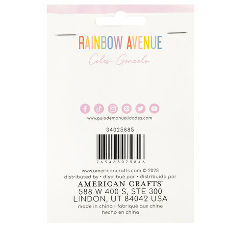 American Crafts Celes Gonzalo Rainbow Avenue Embelishments (12pcs) (34025885) (OUTLET)