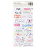 American Crafts Celes Gonzalo Rainbow Avenue Thickers Sending Love Phrase (50pcs) (34025883) (OUTLET)
