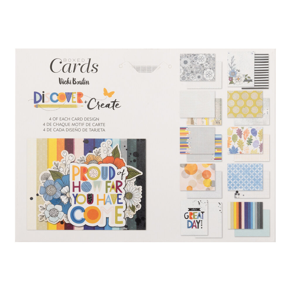 American Crafts Vicki Boutin Discover + Create Boxed Cards (80pcs) (34022161) (OUTLET) American Crafts Vicki Boutin Discover + Create Boxed Cards (80pcs) (34022161) (OUTLET)