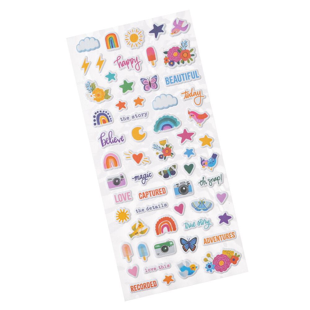 American Crafts Shimelle Laine Main Character Energy Mini Puffy Stickers (60pcs) (34022111) (OUTLET) American Crafts Shimelle Laine Main Character Energy Mini Puffy Stickers (60pcs) (34022111) (OUTLET)