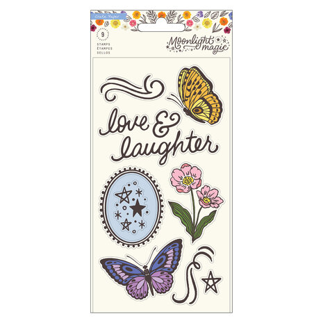 American Crafts Moonlight Magic Clear Stamps (9pcs) (34022046) (OUTLET) American Crafts Moonlight Magic Clear Stamps (9pcs) (34022046) (OUTLET)