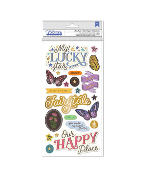 American Crafts Moonlight Magic Phrases Gold Foil Thickers (50pcs) (34022037) (OUTLET)