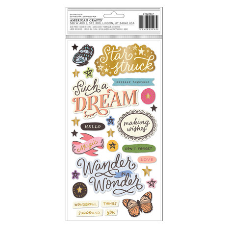 American Crafts Moonlight Magic Phrases Gold Foil Thickers (50pcs) (34022037) (OUTLET) American Crafts Moonlight Magic Phrases Gold Foil Thickers (50pcs) (34022037) (OUTLET)