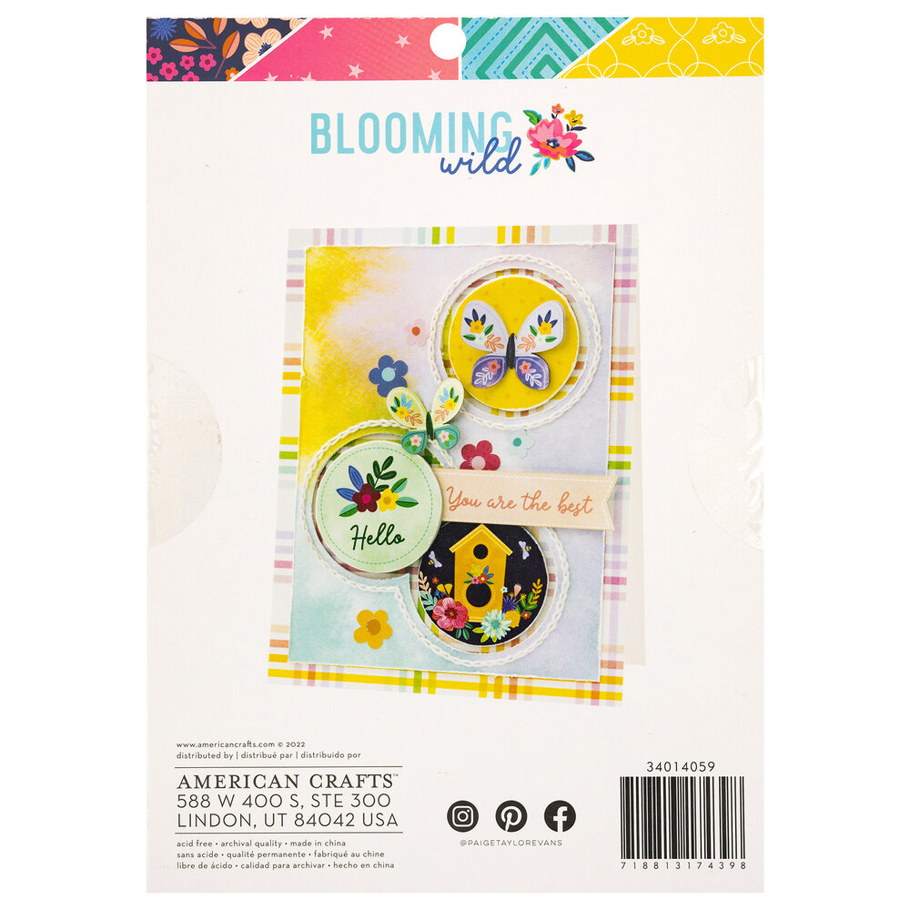 American Crafts Paige Evans Blooming Wild 6x8 Inch Paper Pad (34014059) (OUTLET)